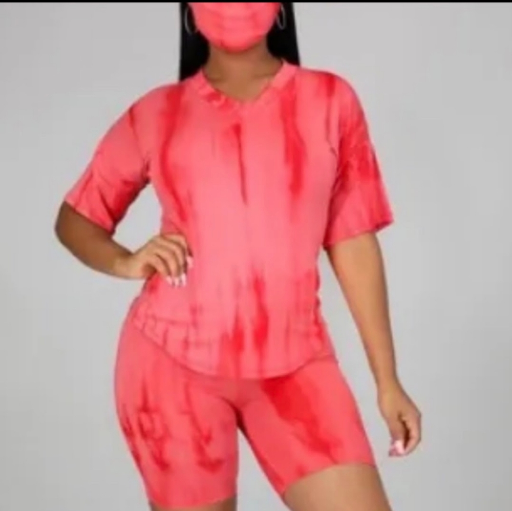 3 pcs Short pant set (Pink)